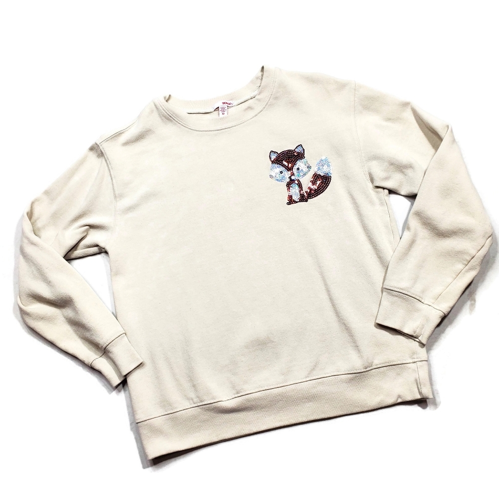 Bongo Sequin Fox Sweatshirt Medium - image 8